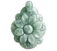 Collar para hombre con colgante de flor natural de jade para hombre y mujer, collar de joyería de gama alta, todo para 1 joya real y artículos