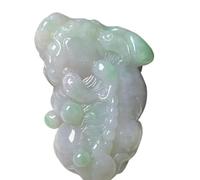 Collar para hombre con colgante pectoral de jadeíta natural, artículo de mano, bestia de la suerte, joyería Xiu, amuleto chino de Feng Shui, talismán