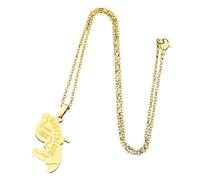 Collar para hombre, diseño de mapa de la isla de Martinica de Francia, collar con colgante de mapa de ciudad para hombre y mujer, regalo de joyería