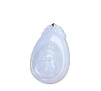 Collar para hombre, exquisito collar con colgante de turandontita, forma geométrica, acabado fino, jade blanco, estilo natural, procesamiento hecho a mano