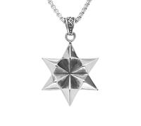 Collar para hombre, judaísmo con estrella de seis puntas para hombres y mujeres, collares colgantes, amuleto punk, joyería de moda, regalo creativo
