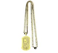 Collar para hombre, medalla Thaddeus PRAY FOR US, collar con placa de perro para hombres y mujeres, cadena cristiana Tadeo regalo