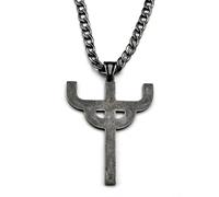 Collar para hombre para mujer, collar con colgante de sacerdote Judas, cadena para mujeres y hombres, color negro, cadena de santo, collar de regalo de joyería