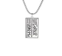 Collar para hombre para mujer, collar de dinero que atrae la riqueza, misterio del primer sello, 6º y 7º libro de Moisés