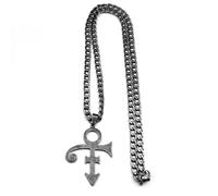 Collar para hombre para mujer, símbolo rial RIP M, collar de vapor con logotipo de amor, para mujeres y hombres, The Minimalism Artist Love Symbol Prince Jewelry