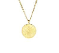 Collar para hombre para mujer, traje retro de espadas menores de arcana alquitrán, collar con colgante de alas y trono de ángel, joyería para hombre