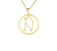 Collar para hombre, símbolo del arcángel Uriel, collar con colgante de ángel Ariel, amuleto de Pretection