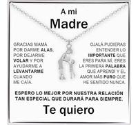 Collar para Mamá e Hijos- Ideas de Regalos para ella Día de la Madre, Cumpleaños o Navidad - Estuche con DEDICATORIA incluido (Madre e Hijo)