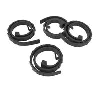 Collar para Mascotas, Ajustable, telescópico, Ligero, de Silicona Suave, para Gatos y Perros pequeños y Grandes, 4 Unidades, Seguro, ecológico, cómodo, elástico, Moderno, (Negro)