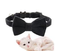Collar para mascotas con campana | Collar de pajarita con campana sonora | Suministros para la cabeza de interior para mascotas para bodas, hogar, caminar, viajar, fotografía