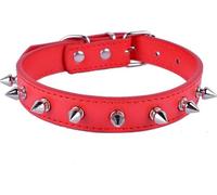 Collar para Mascotas con púas Punk, Correa de Cuero sintético con Tachuelas, Correa de Cuerda para Perros, Suministros para Mascotas, Accesorios para Perros, Collar para Perros, Azul, 31 x 1,5 cm, ro