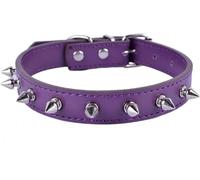 Collar para Mascotas con púas Punk, Correa de Cuero sintético con Tachuelas, Correa de Cuerda para Perros, Suministros para Mascotas, Accesorios para Perros, Collar para Perros, Azul, 31 x 1,5 cm, mo