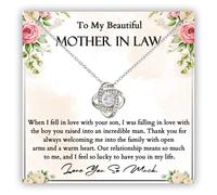 Collar para mi suegra, collar para madre del novio, regalo de boda para suegra de novia, madre del novio regalos de hijo, regalos de Navidad para suegra, regalo de boda para madre del novio, Acabado