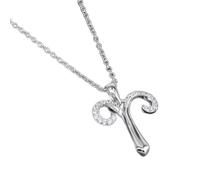 Collar para mujer, cadena de clavícula, plata de ley 925, collares de las 12 constelaciones, gargantilla de cristal, collar con el signo del zodiaco, regalos del horóscopo para mujer, Aries