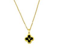 Collar para mujer niña inicial letra de alfabeto colgante de A B C D E F G H I J K L M N O P Q R S T U V W X Y Z Regalo para mujer niña Regalo para Navidad, cumpleaños, San Valentín, L, Acero