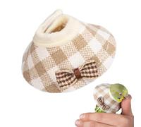 Collar para pájaros, protector de cuello de lona, cono antimordeduras, barrera de recuperación suave y ajustable, cubierta protectora suave y cómoda, para mascotas, loros, cuáqueros, cacatúas, uso de