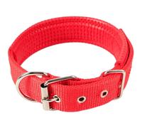 Collar para Perro Ajustable, Suave y cómodo, con Correas de Nailon reforzadas para Mascotas Medianas y Grandes, Color Rojo, para Perros Grandes, medianos, de Nailon.