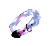 Collar para perro, collar de perro iluminado, collar de seguridad LED recargable para perro, collar brillante ajustable para caminar por la noche, niebla