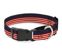 Collar para Perro con diseño de Bandera de Estados Unidos de 40,6 a 58,4 cm de Ancho, Cuello Mediano