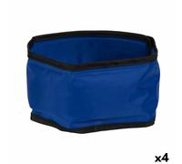 Collar para Perro Mascow Azul Negro Poliéster PVC Gel 8 x 1 x 66 cm Refrigerante (4 Unidades)