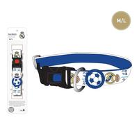 Collar para Perro Real Madrid Oficial con Diseño Deportivo y Ajustable | Accesorio Resistente y Elegante para Mascotas Fans del Madrid