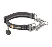 RUFFWEAR Collar de reacción en Cadena, Collar para Perros pequeños, Collar Ajustable para Mascotas sin tirones, Collar Reflectante para Perros con Correas Tubelock, 20"-26", Basalt Gray