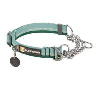 RUFFWEAR Collar de reacción en Cadena, Collar para Perros pequeños, Collar Ajustable para Mascotas sin tirones, Collar Reflectante para Perros con Correas Tubelock, 14"-20", River Rock Green