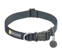 RUFFWEAR Collar de Perro ultrafuerte y Ligero, Anillo fijación de Plomo de Aluminio y Hebilla de liberación Lateral, 11"-14"