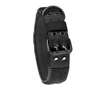 Collar Para Perro Táctico De Nailon Ajustable Con Negro