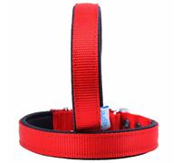 Collar para perros acolchado textil Confort de GogiPet®, rojo