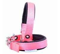 Collar para perros acolchado textil Confort de GogiPet®, rosa