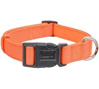 Collar para Perros, Collar táctico de Nailon for Perro, Personalizado, Grueso, Suave y Ajustable, for Entrenamiento Militar(Oranje,Small)