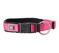 Collar para perros HUNTER NEOPRENO VARIO PLUS, color: frambuesa/negro, nailon resistente con acolchado suave de neopreno, ajustable continuamente, talla: M-L/2,0
