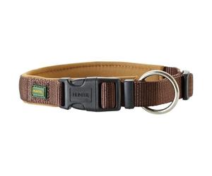 Collar para Perros Hunter Neopreno Vario Plus, Color: marrón/Caramelo, Nailon Resistente con Acolchado Suave de Neopreno, Ajustable continuamente, Talla: S/2,0