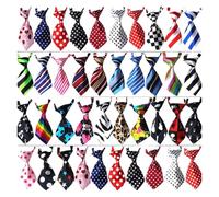 Collar para Perros Pajarita for Perro y Gato, Accesorios de Aseo Ajustables Multicolor, Paquete 25/50/100 Uds(Mix Printed Colors,100pcs)