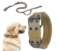 Collar para perros | Suministros de tracción para mascotas de nylon grande y grueso con correas,Collar ancho para perros | para camping Entrenamiento a la obediencia y caminatas