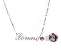 Collar personalizado con foto y texto, collar de proyección con imagen en el interior, día de San Valentín, cumpleaños, aniversario, regalos conmemorativos para mujeres, novia, mamá e hija, talla