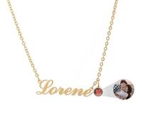 Collar personalizado con foto y texto, collar de proyección con imagen en el interior, día de San Valentín, cumpleaños, aniversario, regalos conmemorativos para mujeres, novia, mamá e hija, talla