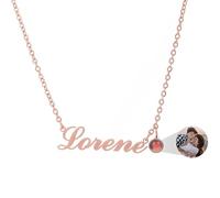 Collar personalizado con foto y texto, collar de proyección con imagen en el interior, día de San Valentín, cumpleaños, aniversario, regalos conmemorativos para mujeres, novia, mamá e hija, talla