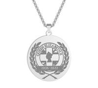 collar personalizado mujer collares hombre,Collar conmemorativo Isabel II 1926-202 Joyería para hombres y mujeres