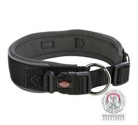 Collar Premium, extra ancho 46-55 cm/50 mm negro/grafito