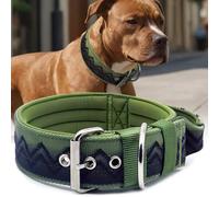 Collar Premium NeckShield Control - 5-cm De Ancho con Acolchado Ultra-Grueso para Alivio De Presión, Seguridad Certificada SGS, Protección Profesional para Razas Grandes Y Gigantes, Green L