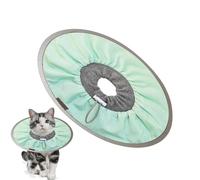 Collar Protector de Cono para Gato: Protector de Cuello Estilo isabelino de recuperación Suave, Estructura de Tela Flexible y, de Cierre de Correa Ajustable, diseño de Uso cómodo para