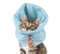 Collar protector de cuello para gato, collar de recuperación impermeable para gatos, suave, ajustable, para después de operaciones para gatos y gatitos, evita lamer heridas