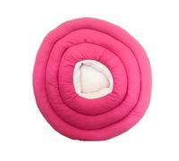 Collar protector para mascotas perro / gato collar isabelino ajustable anillo suave gato perro curación de heridas antiarañazos anti-lamer headwear (rosa, M)