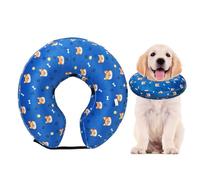 Collar protector para perros - Donut hinchable suave ajustable antifugas para perros, suministros de salud animal para el cuidado de heridas, castración, rehabilitación, natación, visita al