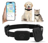 Collar rastreador de gatos para mascotas, rastreador GPS en tiempo real sin tarifa mensual, no requiere SIM, compatible con iOS/Android, dispositivo de seguimiento global para todos los gatos, perros
