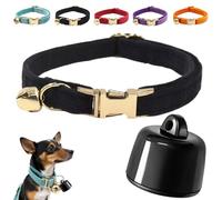 Collar rastreador GPS Mini para gatos, perros, mascotas y equipaje, compatible con iOS y Android, sin cuotas mensuales (negro)