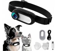Collar rastreador HD 1080P para perros y gatos, no requiere WiFi, mini cámara de acción con capacidad de grabación de vídeo.