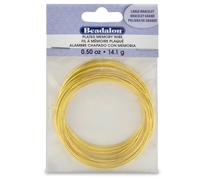 Collar redondo de acero inoxidable con memoria de Beadalon Remembrance, extragrande, brillante, 8 oz (aprox. 248 vueltas)